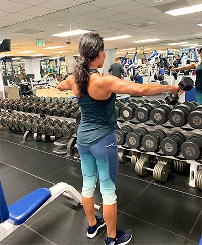 Woman Lifting Weights