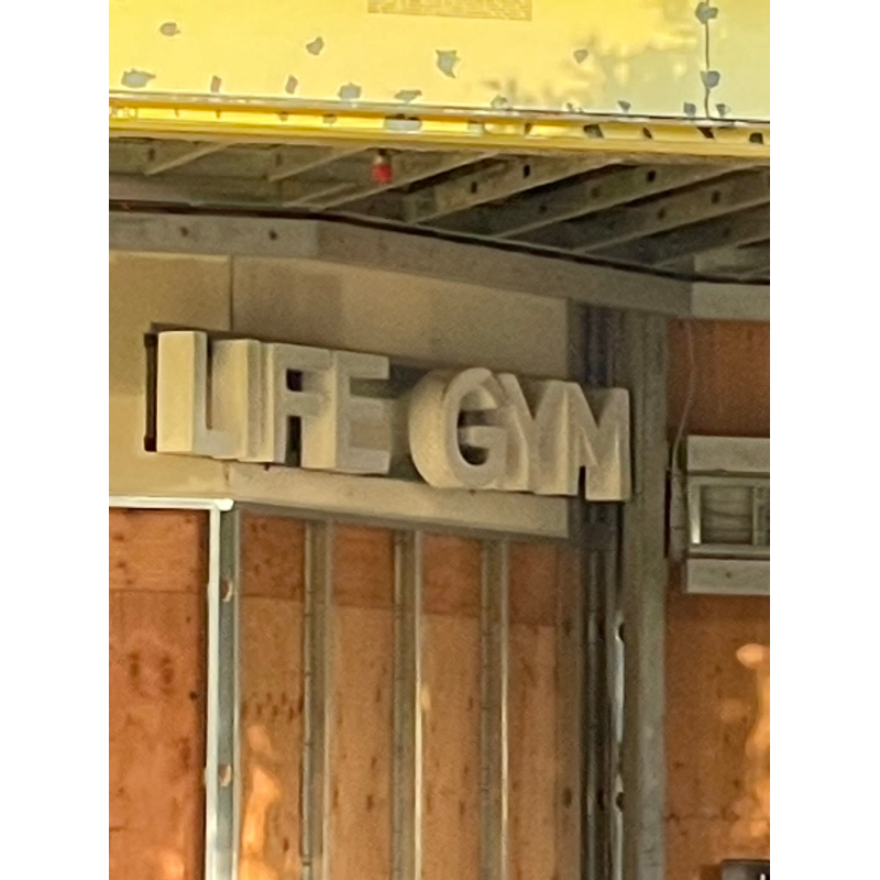 Life Gym Sign