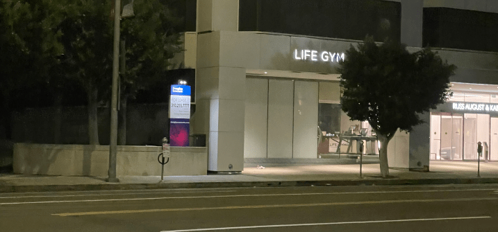 Life Gym Building at Night